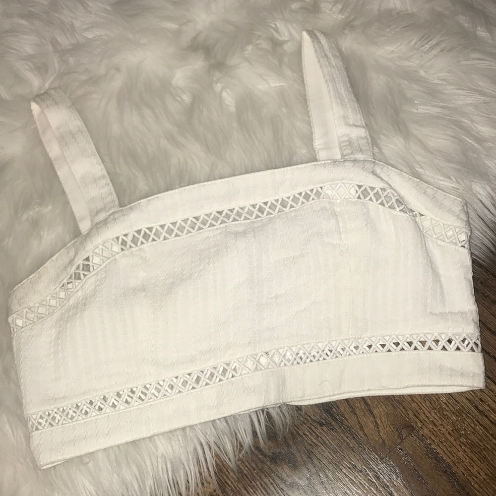 White crop top